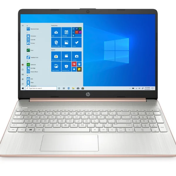 HP 15.6" Ryzen 5 Laptop – 8GB RAM, 256GB SSD, Rose Gold