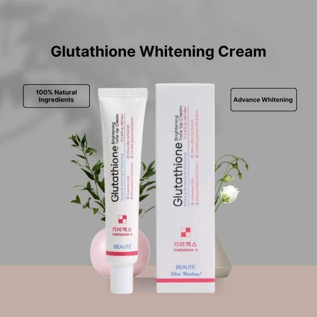 40 ml Beaute Glutathione Brightening tone up cream International Korean product used for male female