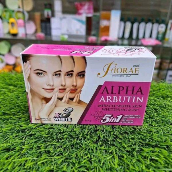 FIORAE Alpha Arbutin 5-in-1 Miracle Whitening Soap – 165g (Thailand)